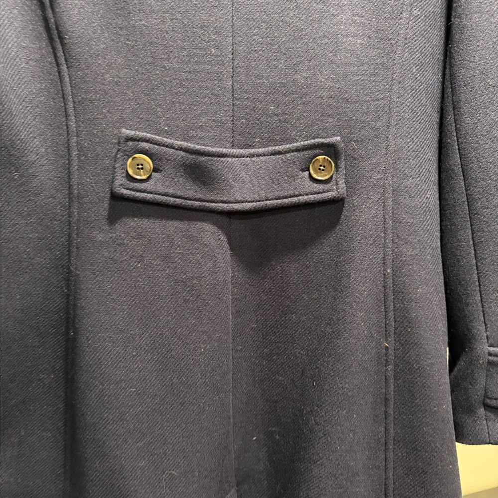 Navy Blue Women's Coat - Picture 7 of 11